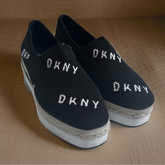 Women's DKNY Platform Espadrilles with Lior Logo Size 8/38.5 - Picture 2 of 9
